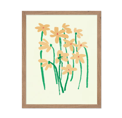 Yellow Flowers With Green Stems