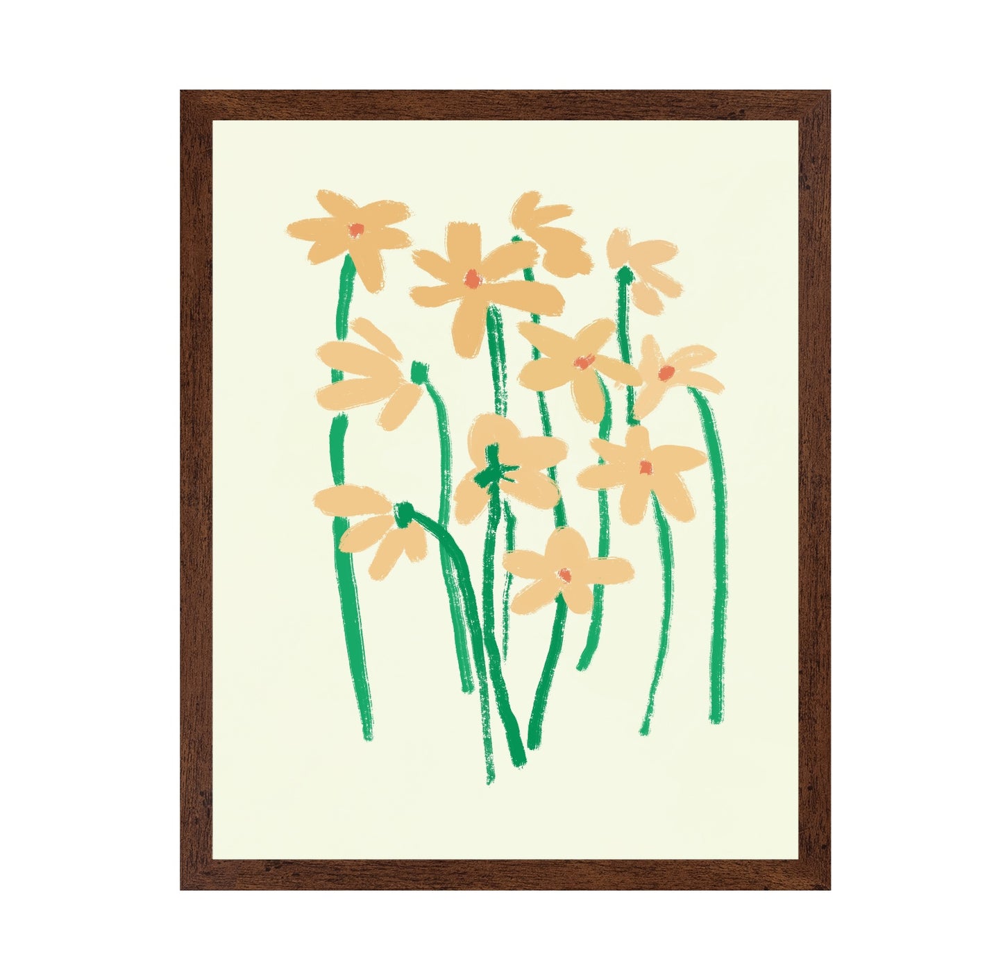Yellow Flowers With Green Stems