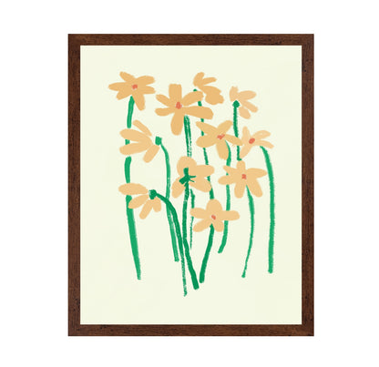 Yellow Flowers With Green Stems