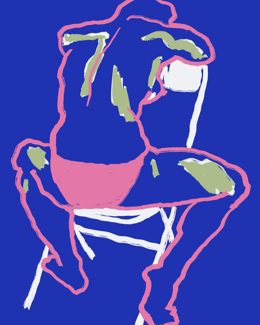 Blue Line Art
