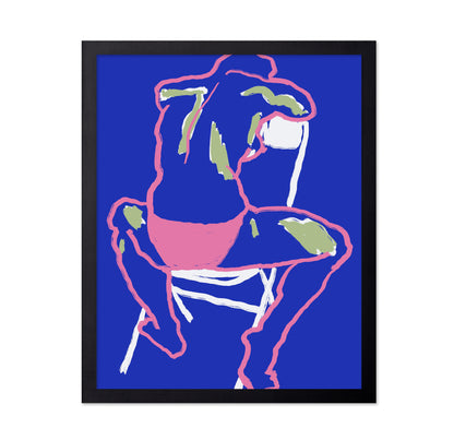 Blue Line Art