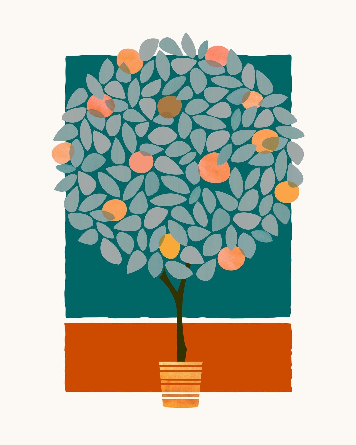 Orange Tree At Midnight