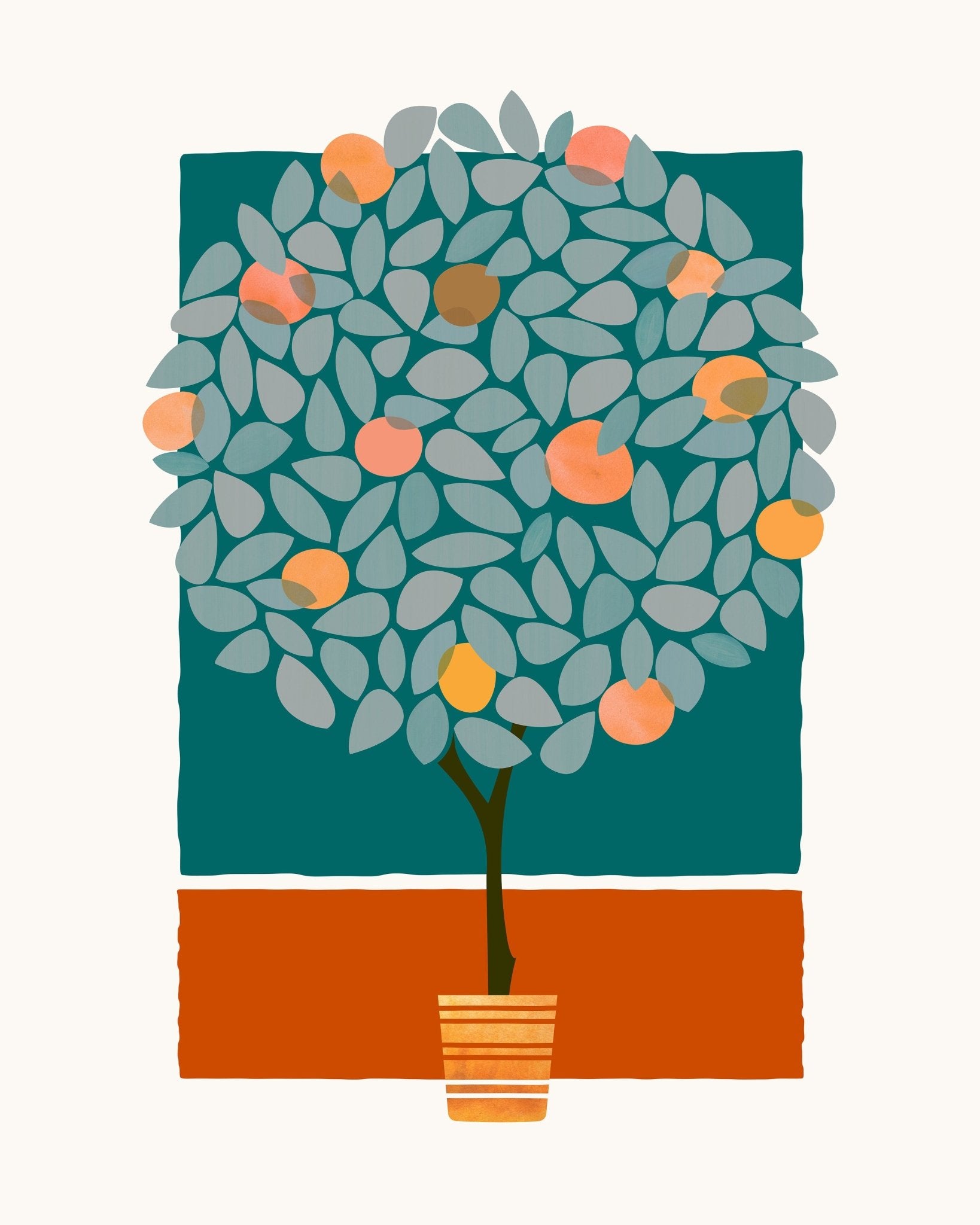 Orange Tree At Midnight