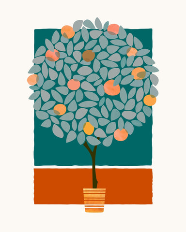 Orange Tree At Midnight