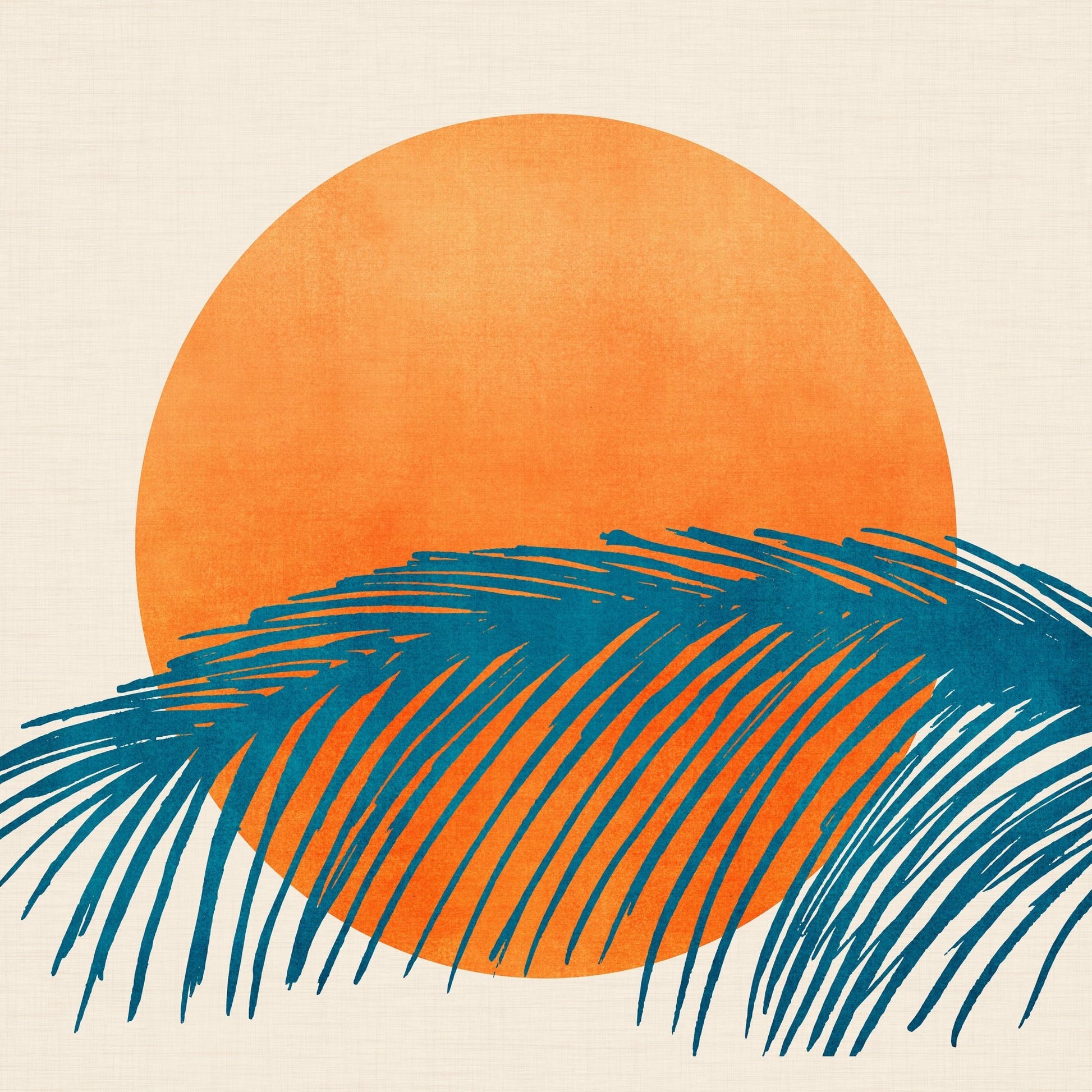 Retro Tropical Sunset