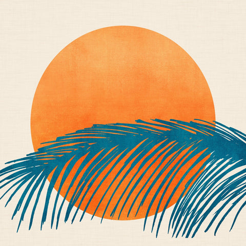 Retro Tropical Sunset