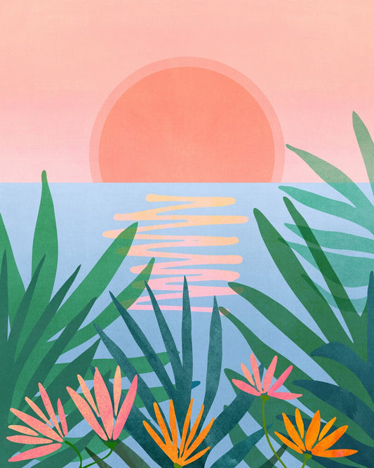 Peaceful Pink Sunset