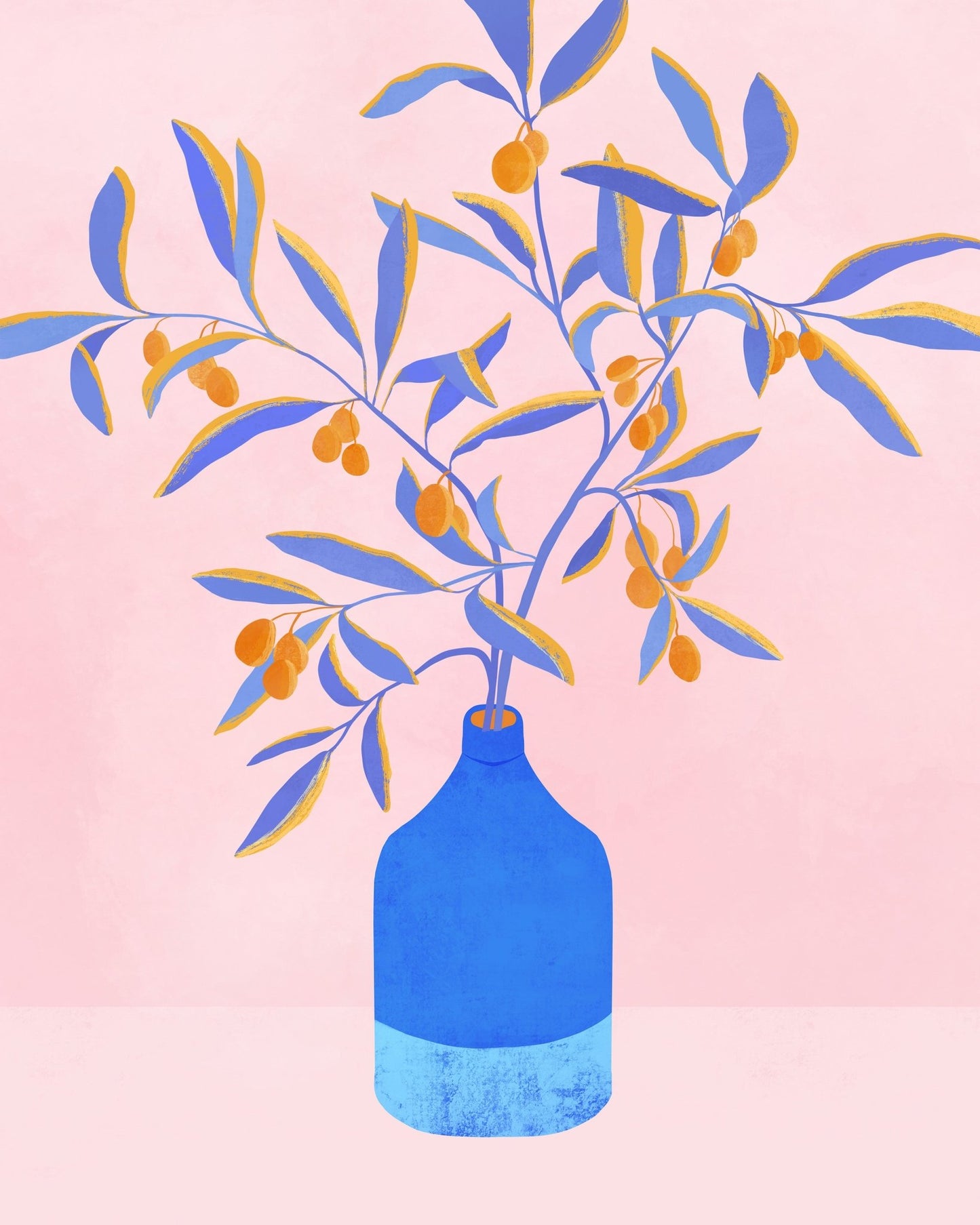 Blue Branches Still Life