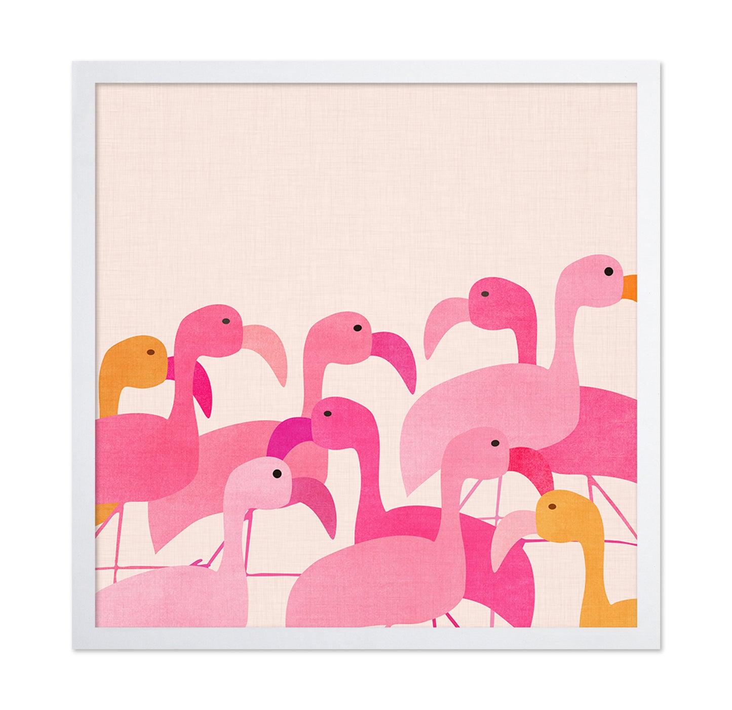 Stylized Flamingos