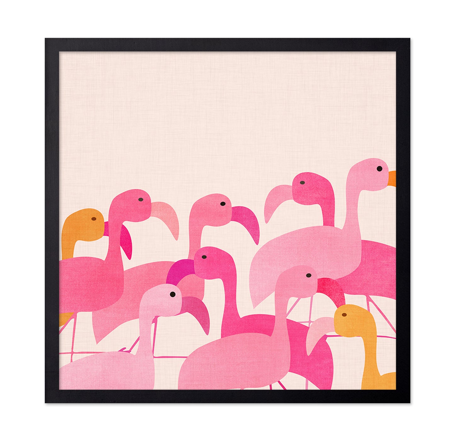 Stylized Flamingos