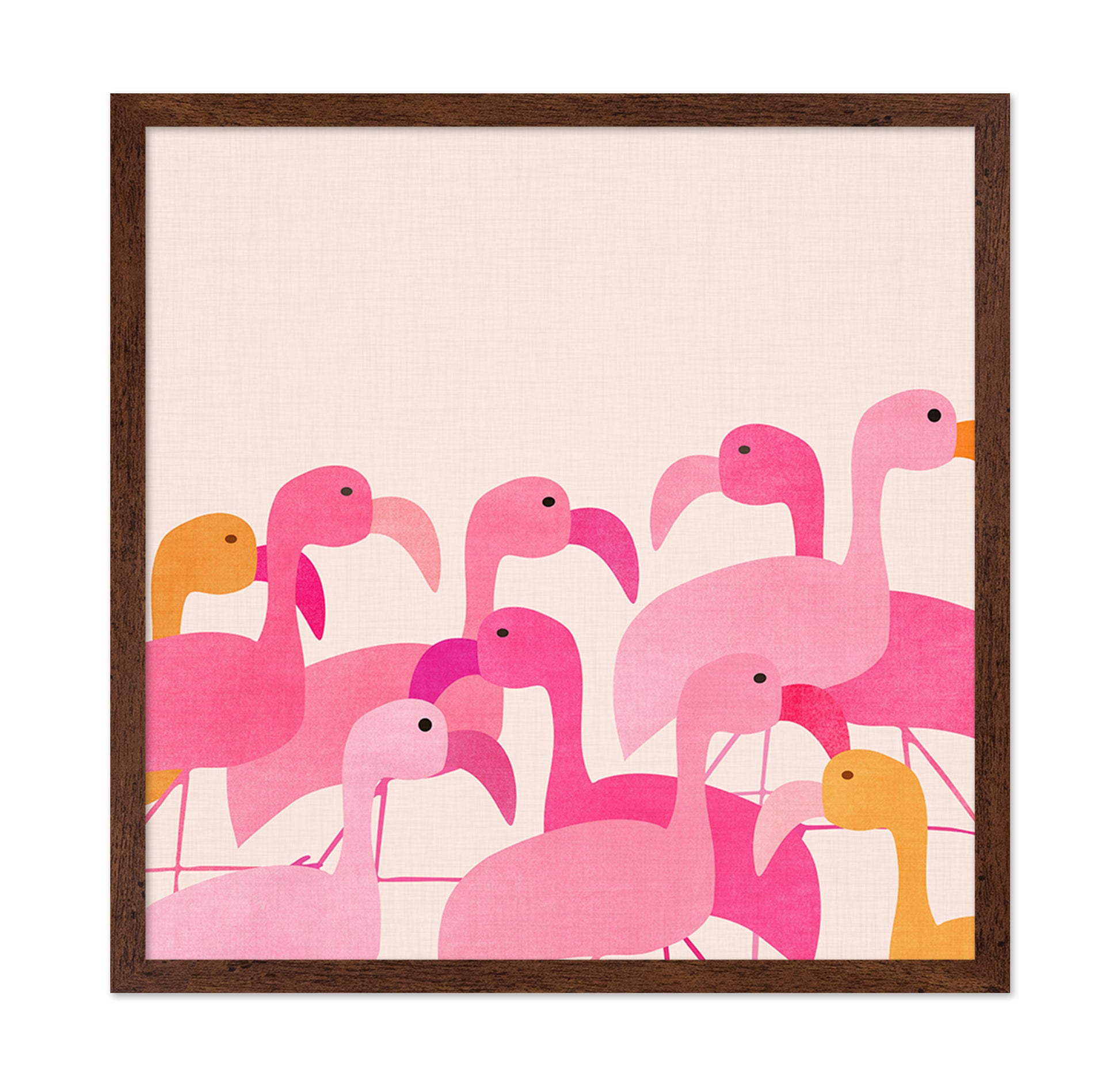 Stylized Flamingos