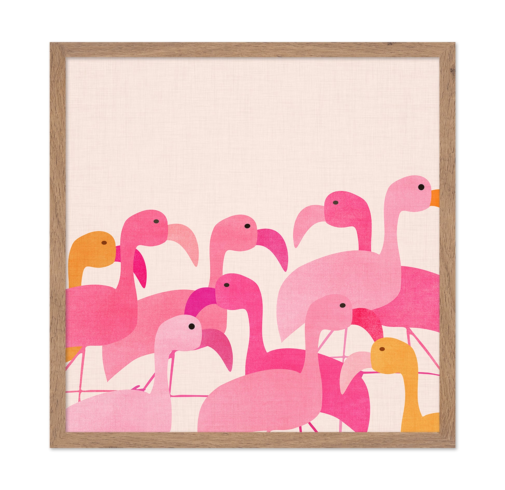 Stylized Flamingos