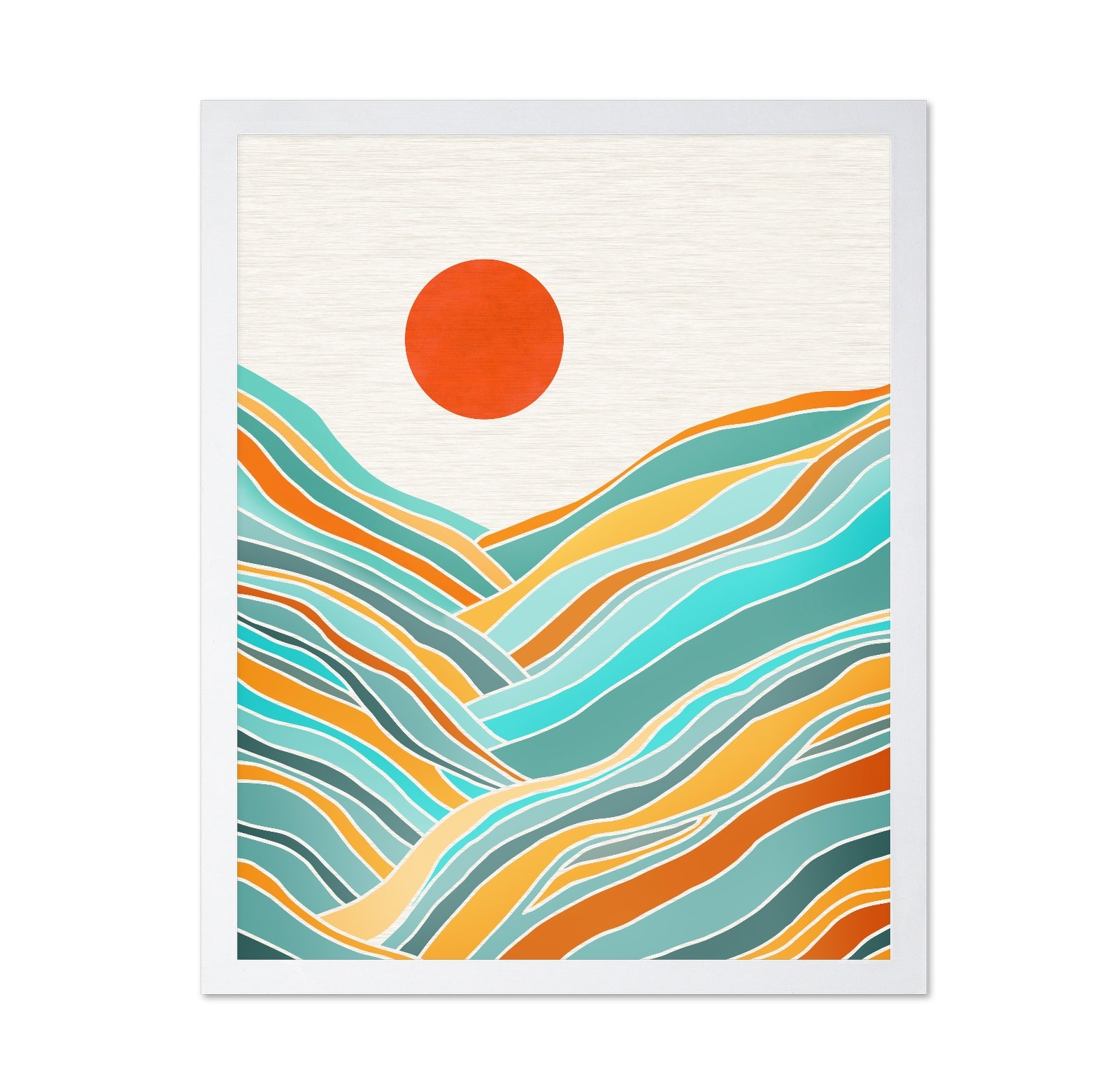 Abstract Sunset Landscape