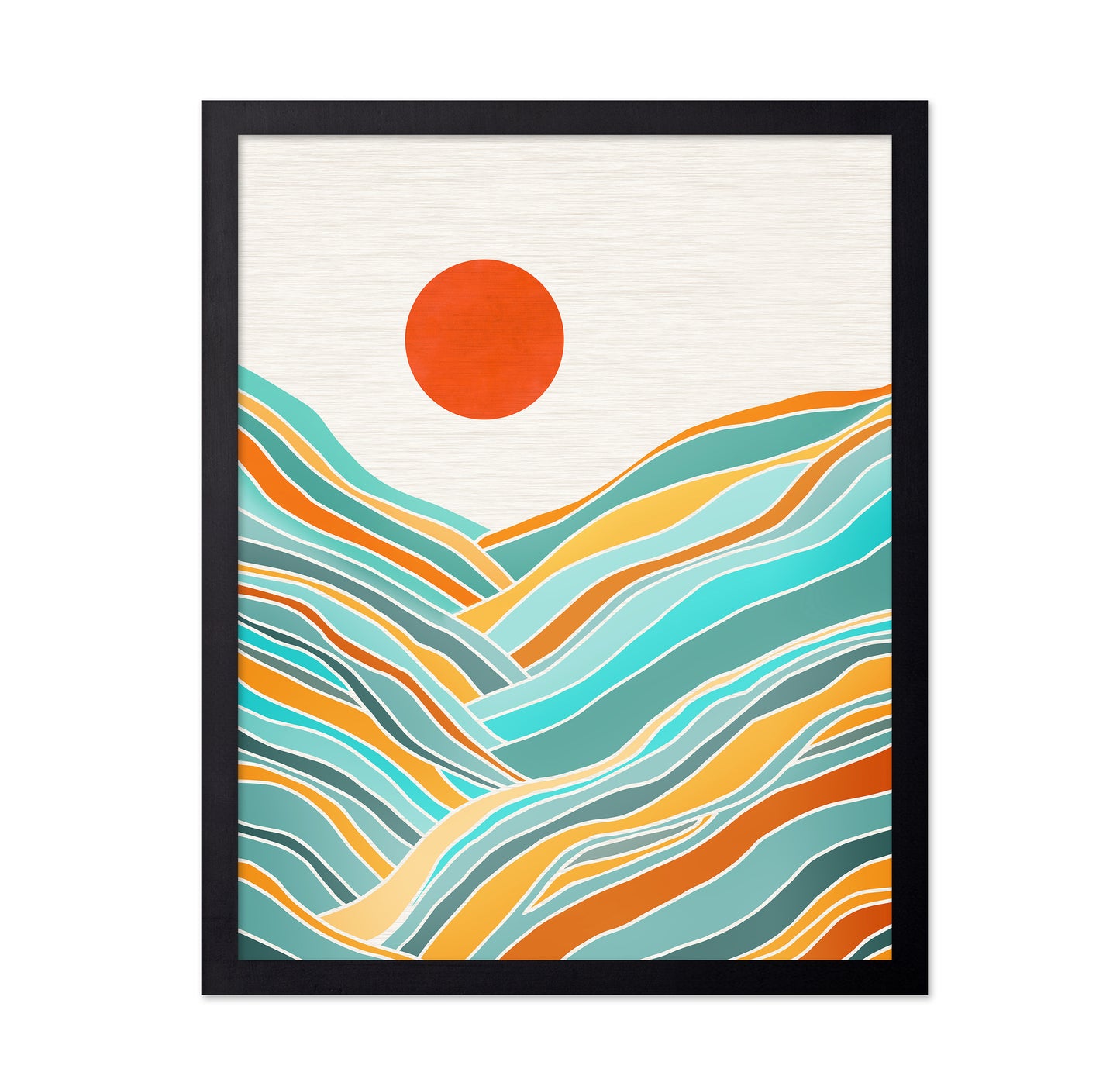 Abstract Sunset Landscape