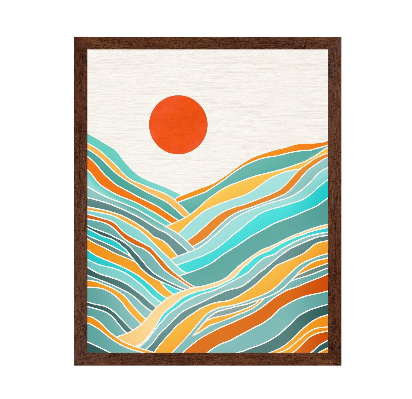 Abstract Sunset Landscape