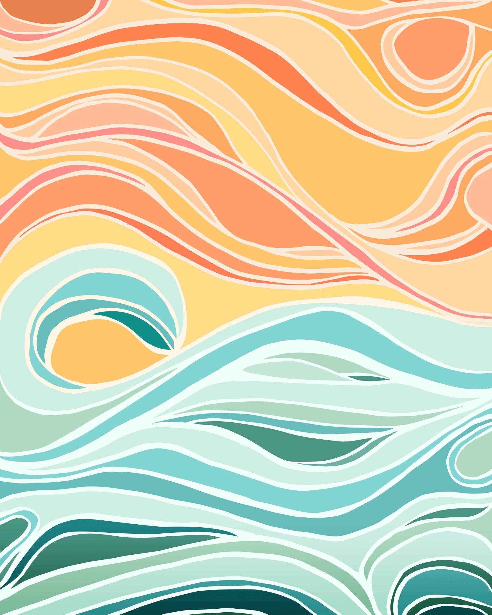 Sky and Sea Abstract