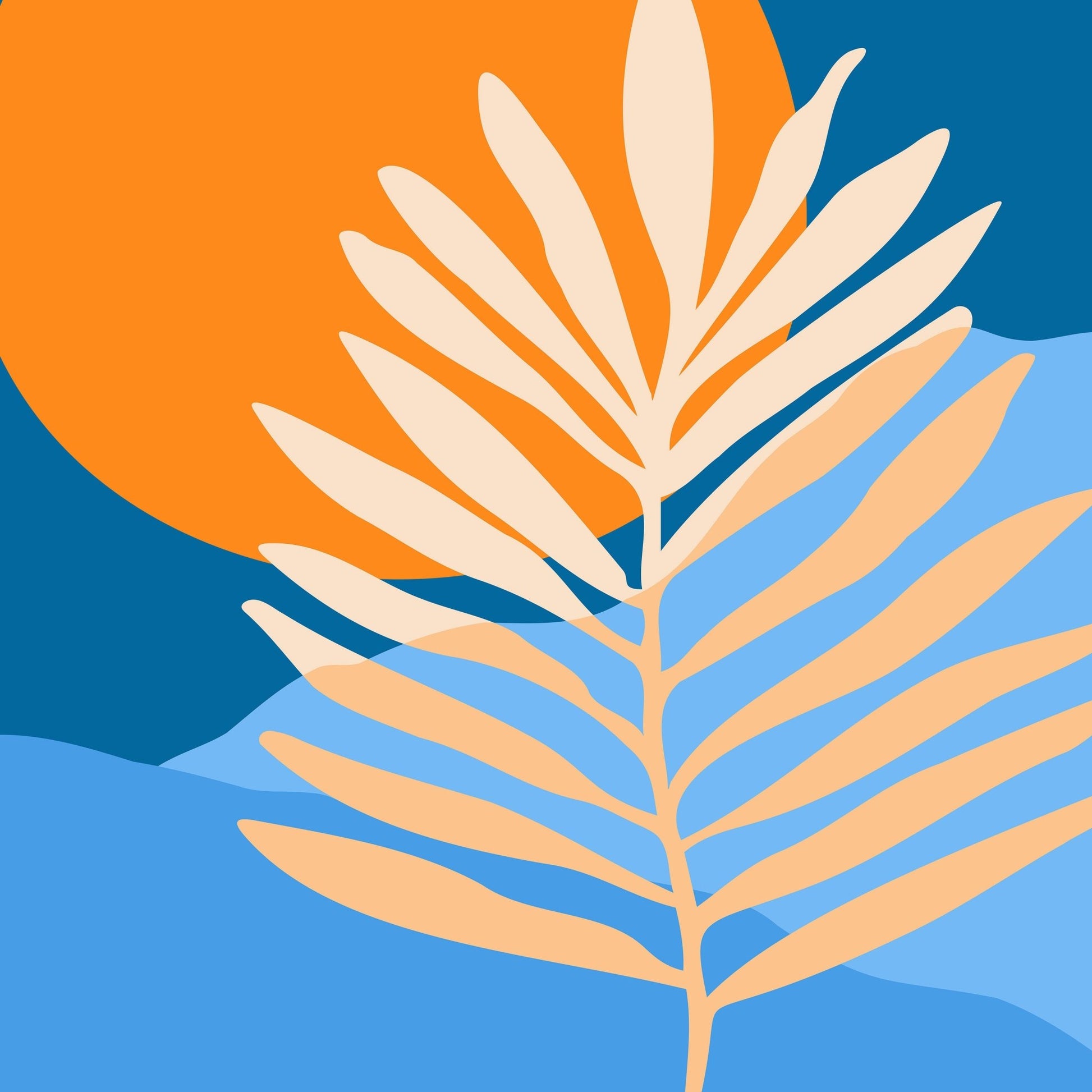 Sunny Palm Frond