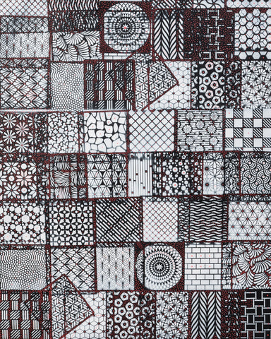 Zentangle Basket Weave
