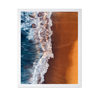 Vibrant Beach With Turquoise Ocean Waves