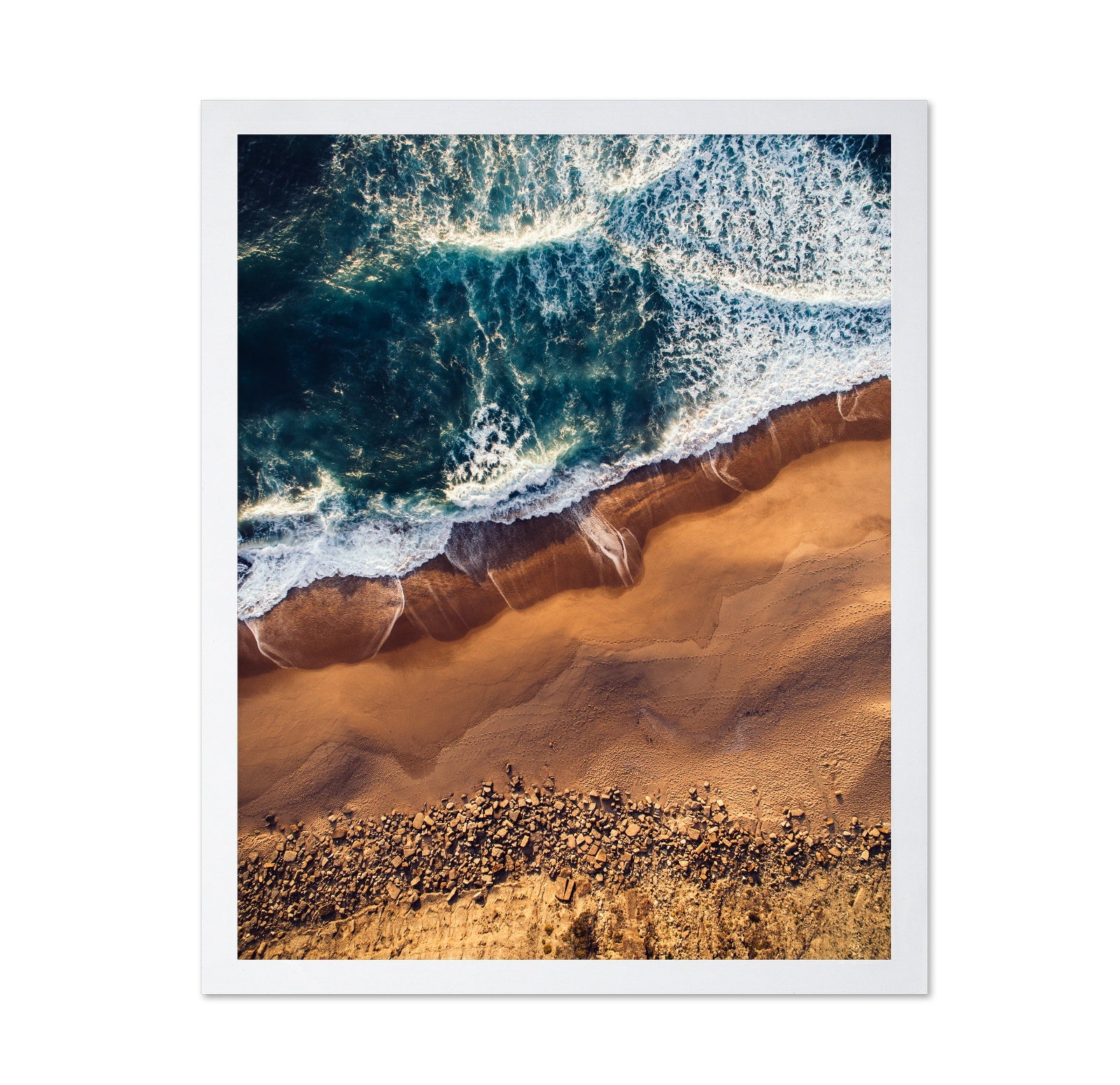 Vibrant Coastline With Turquoise Waves
