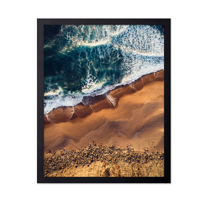 Vibrant Coastline With Turquoise Waves