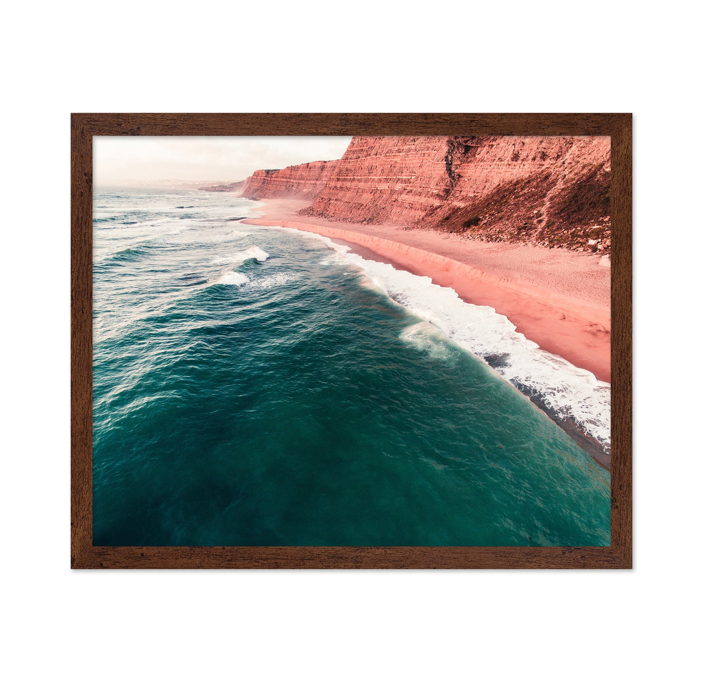 Coastal Landscape With Towering Cliffs
