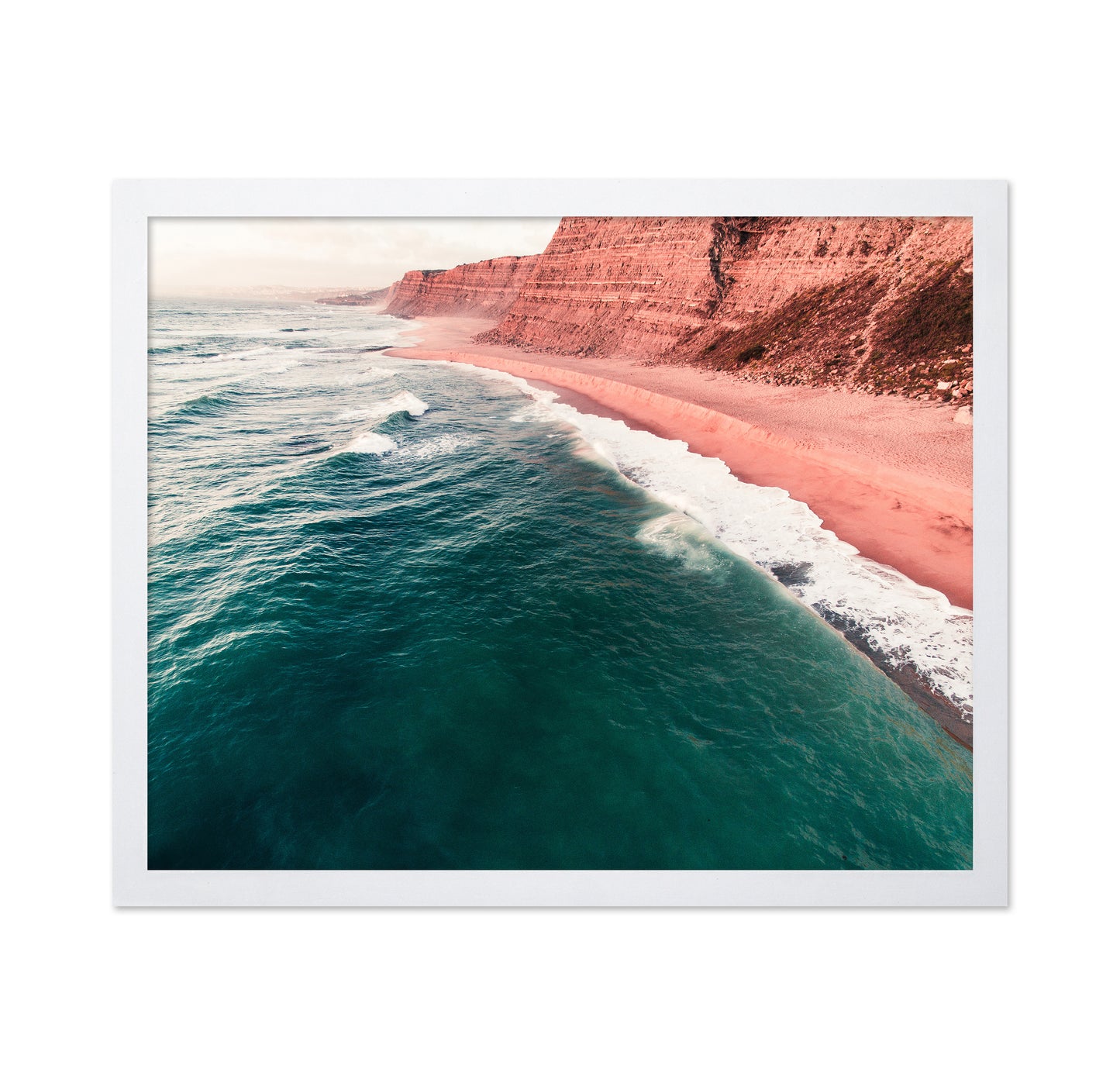 Coastal Landscape With Towering Cliffs