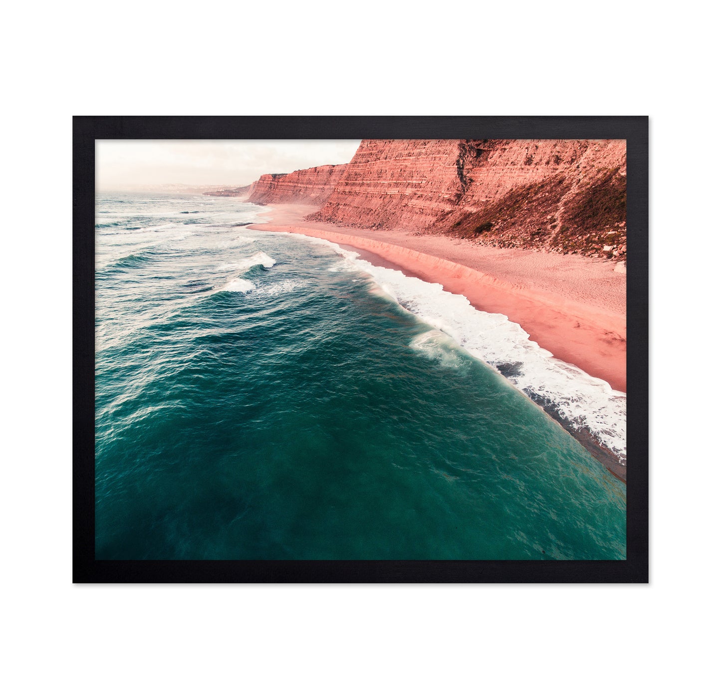 Coastal Landscape With Towering Cliffs