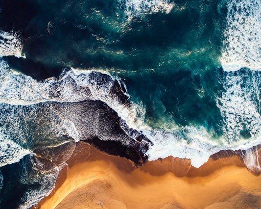 Deep Blue Ocean Waves