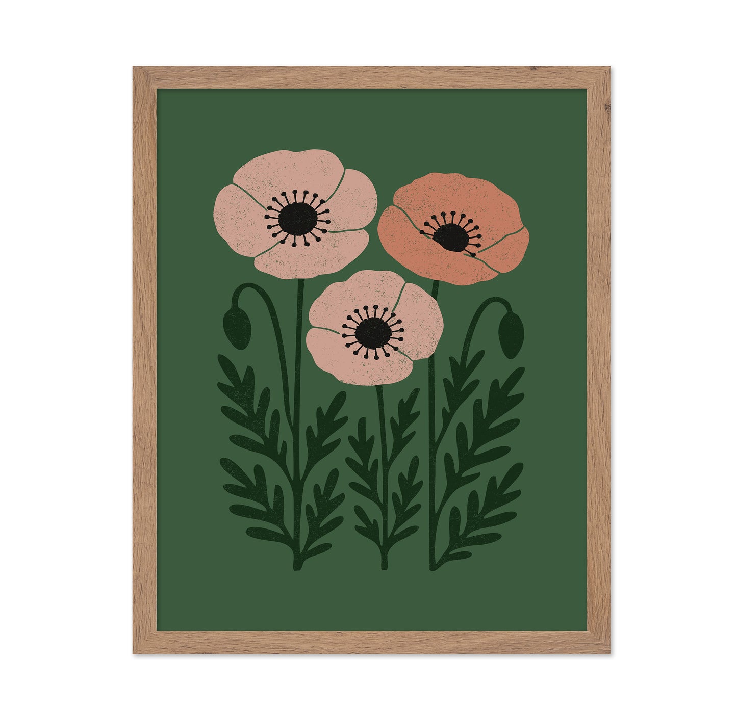Abstract Blush Pink Poppies