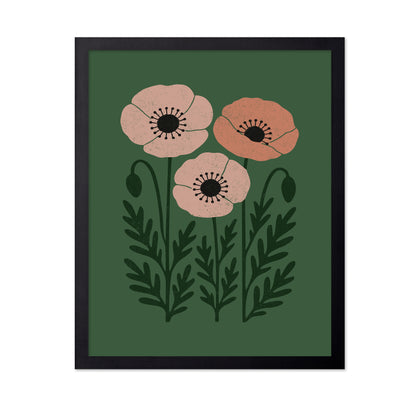 Abstract Blush Pink Poppies