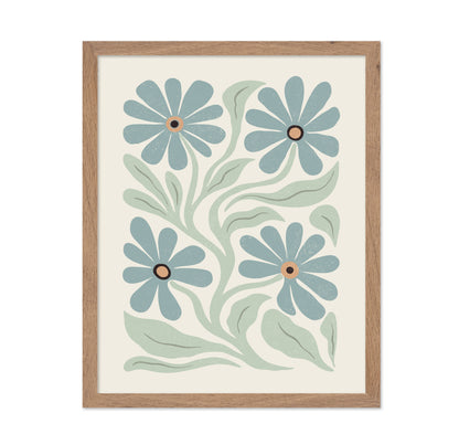 Floral Dance in Blue