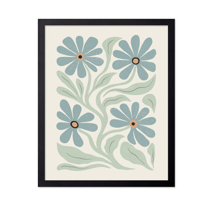 Floral Dance in Blue