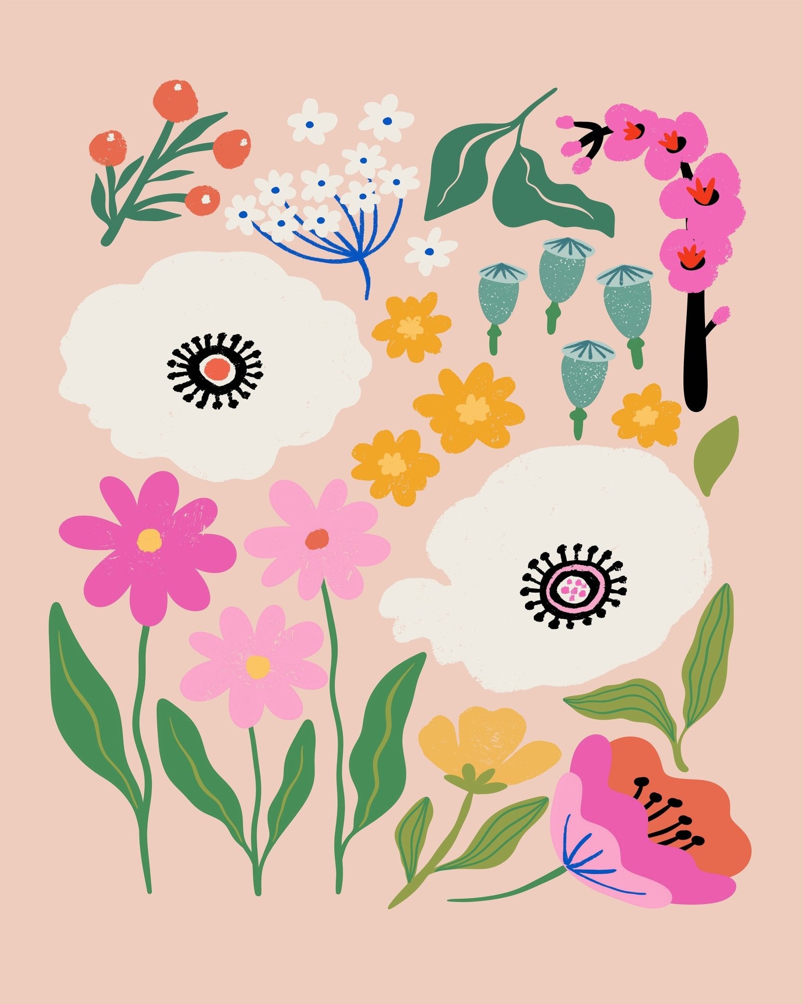 White Poppies Meadow