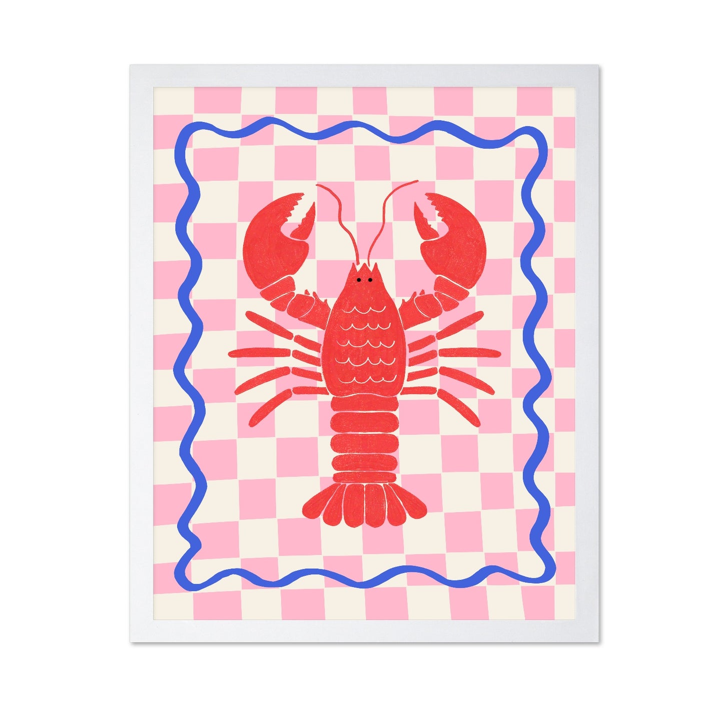 Pink Checkered Lobster