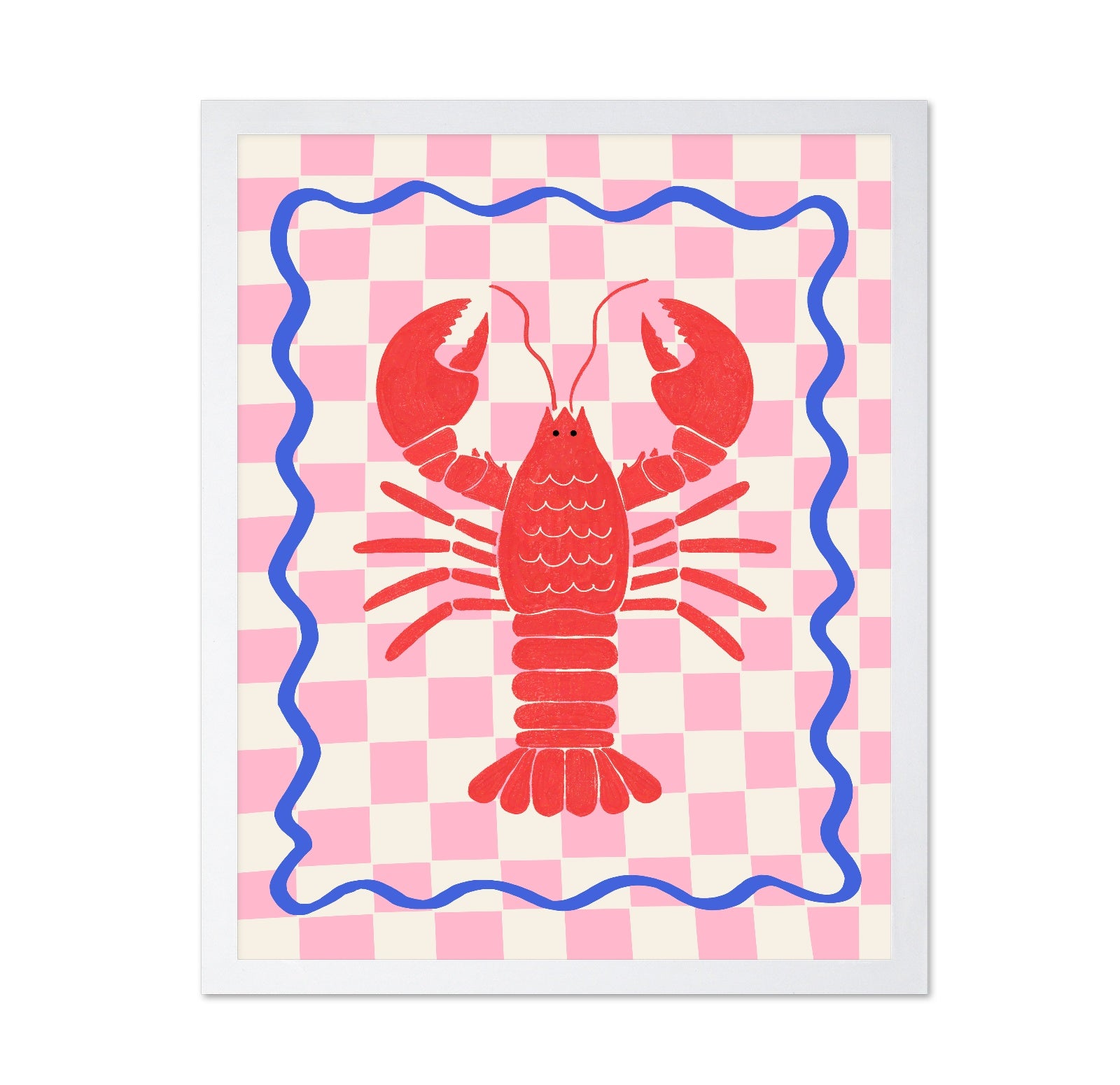 Pink Checkered Lobster