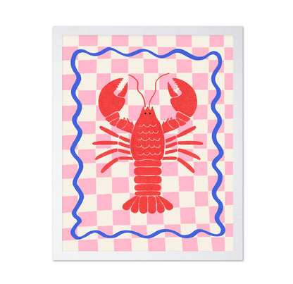 Pink Checkered Lobster