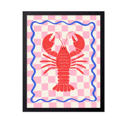 Pink Checkered Lobster