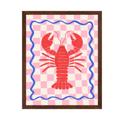 Pink Checkered Lobster