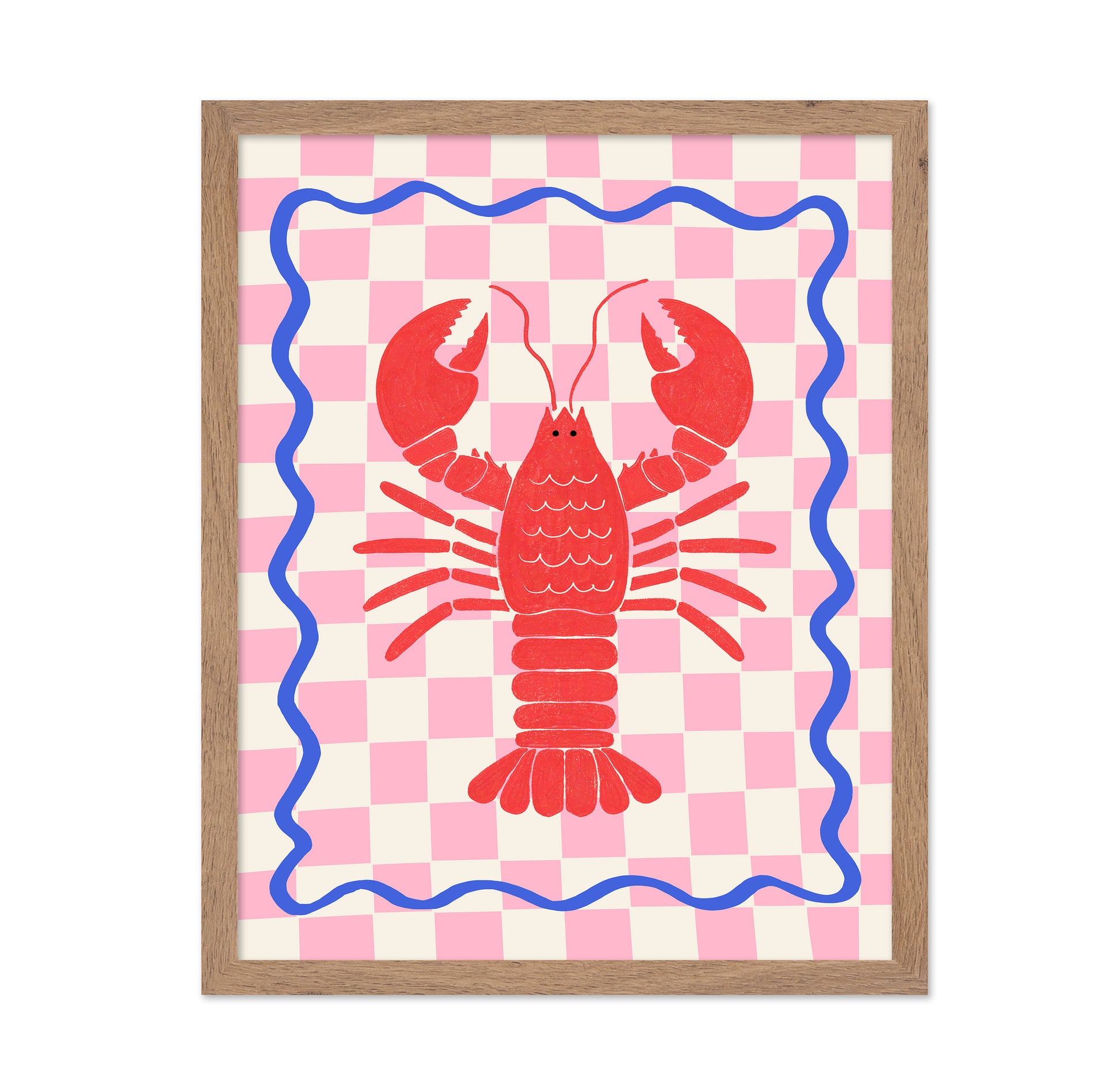 Pink Checkered Lobster