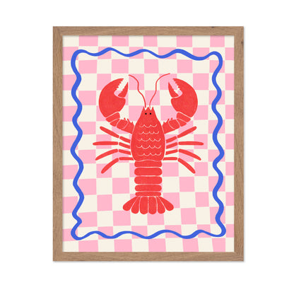 Pink Checkered Lobster