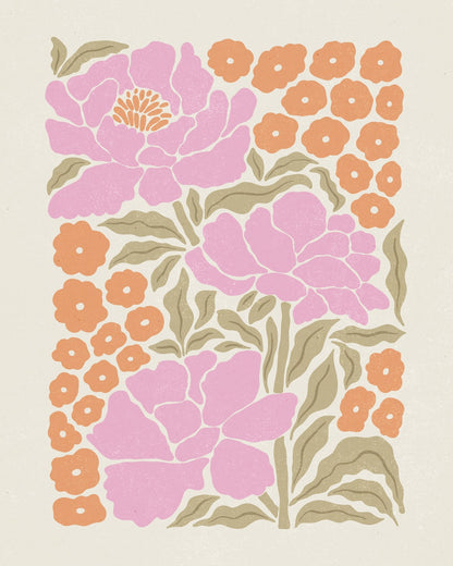 Retro Peonies