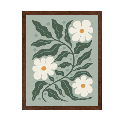 White Daisies and Green Leaves