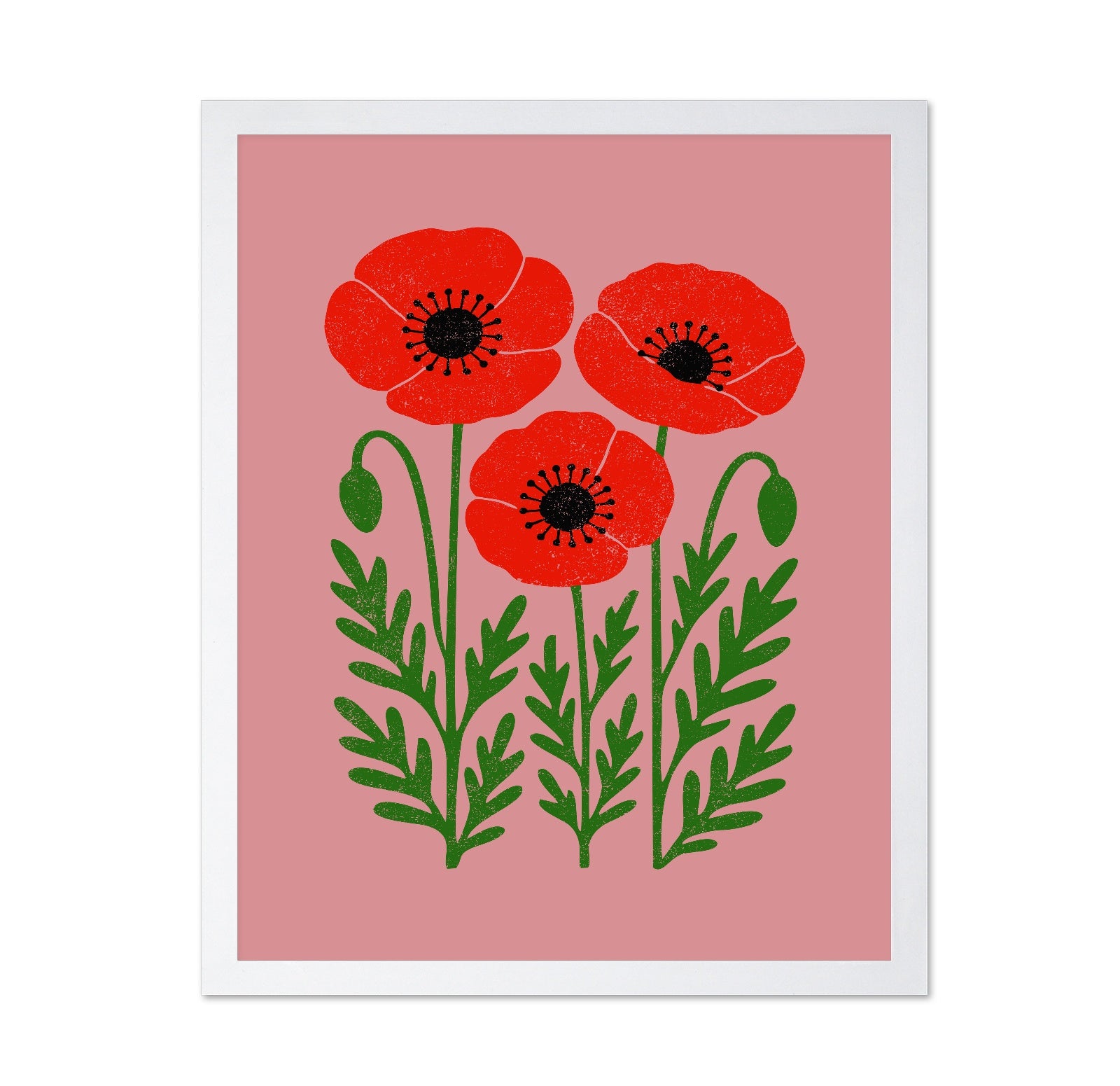 Abstract Vivid Poppies
