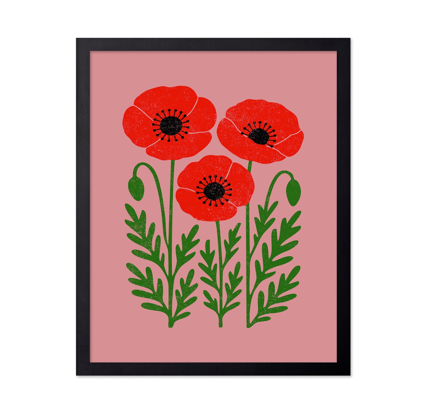 Abstract Vivid Poppies