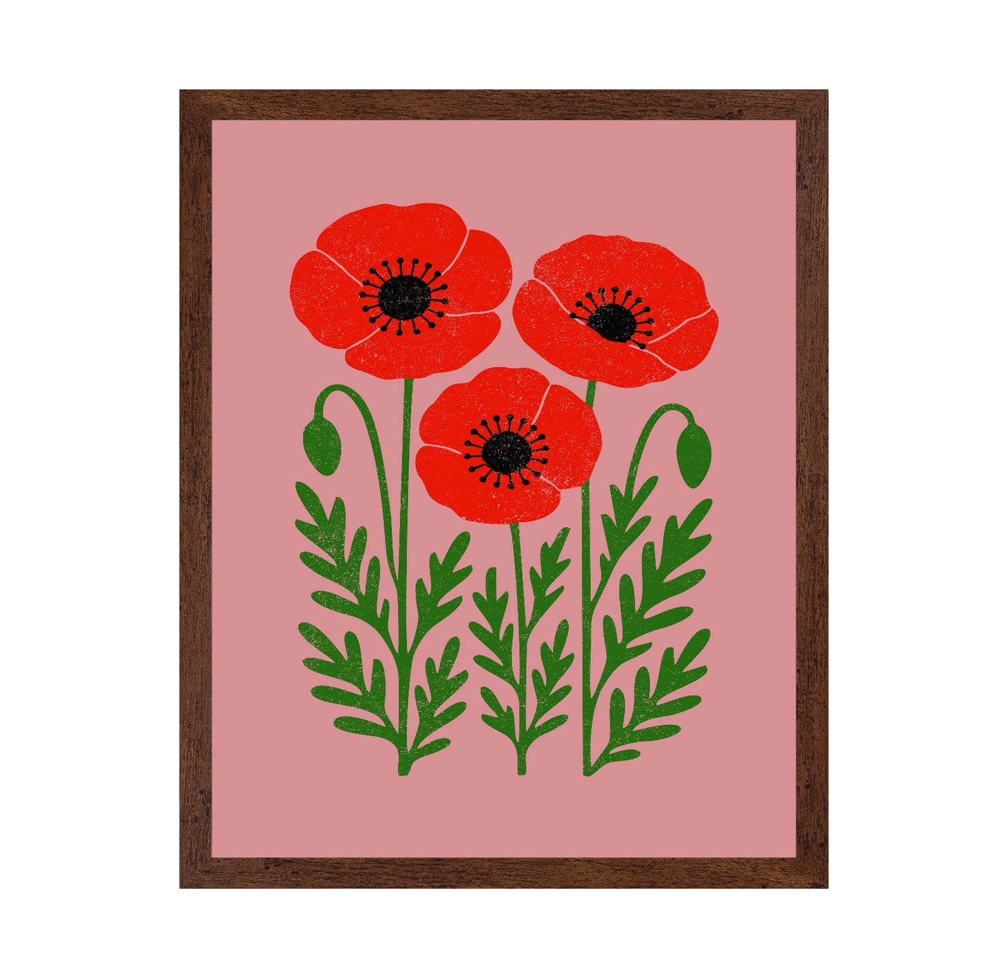 Abstract Vivid Poppies