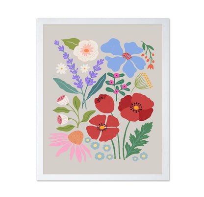 Poppies and Lavender Meadow