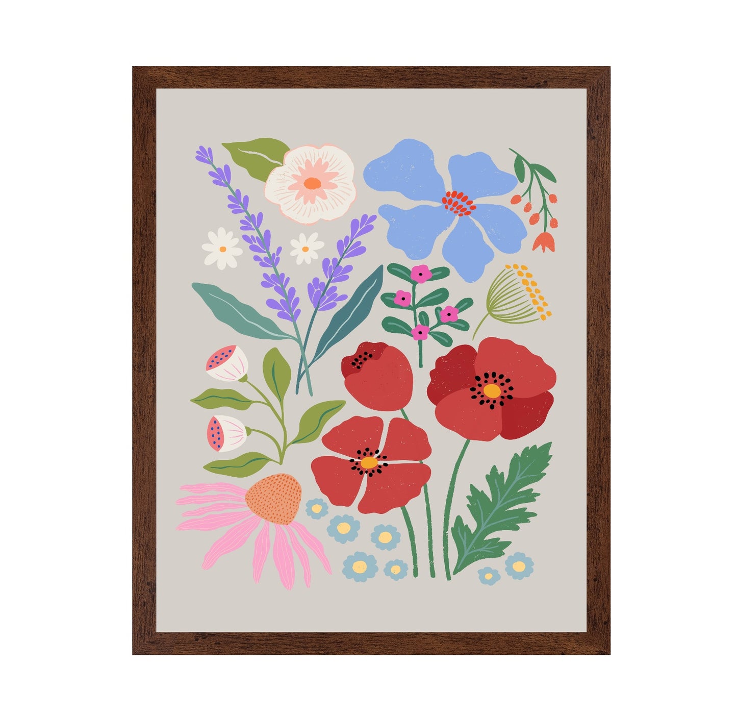 Poppies and Lavender Meadow