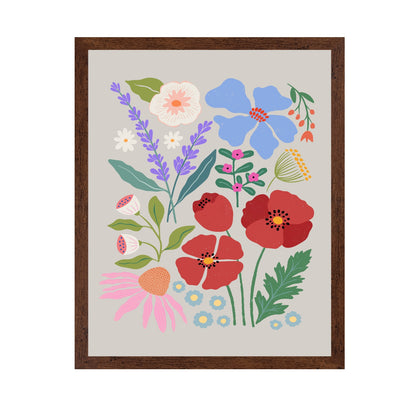 Poppies and Lavender Meadow