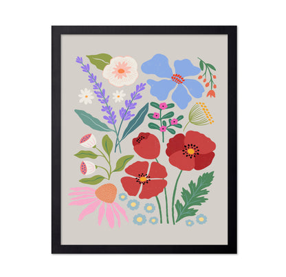 Poppies and Lavender Meadow